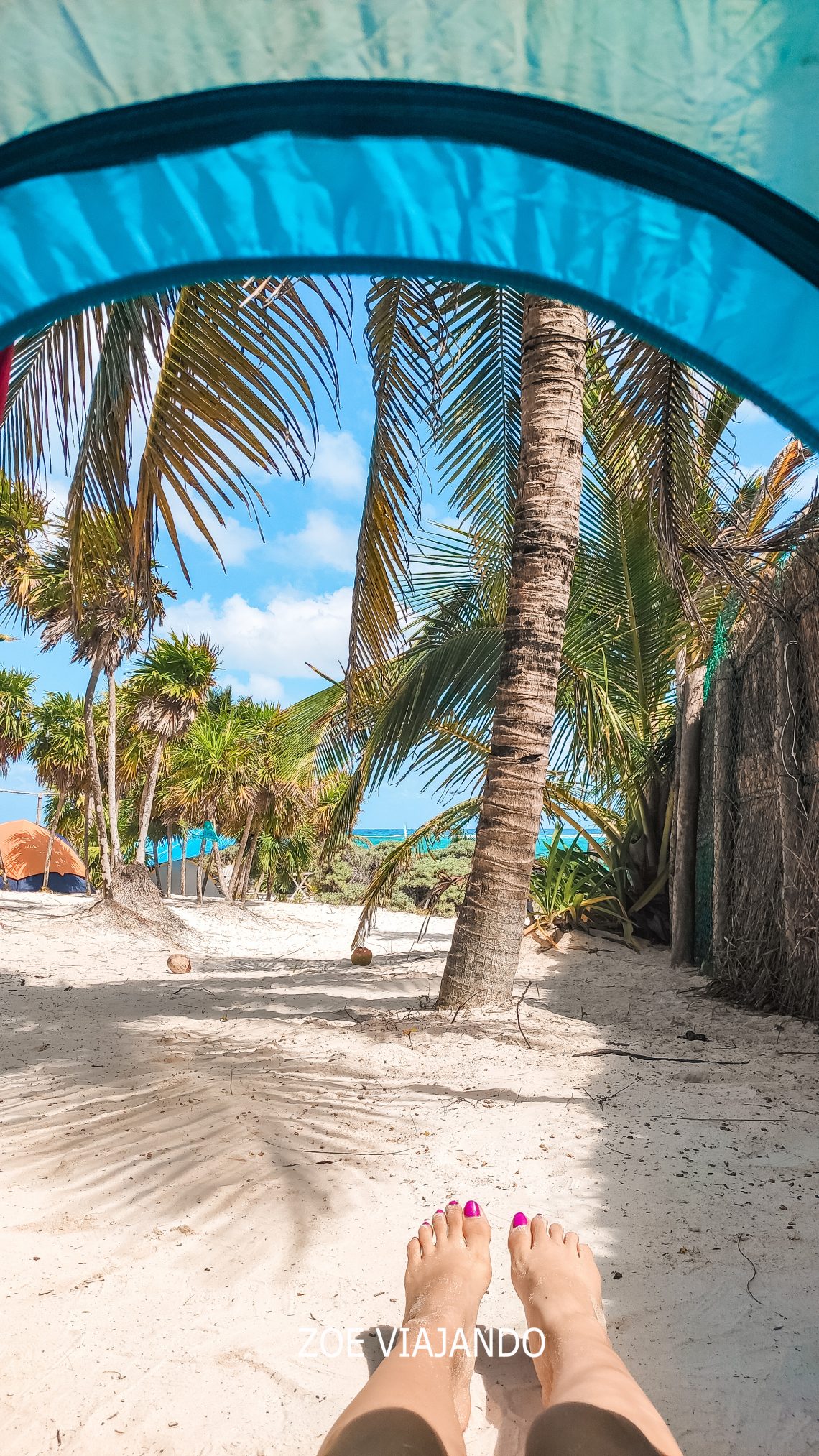 camping tulum sobre la playa